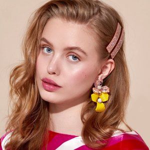 Set of 2- Lele Sadoughi Crystal Block Barrettes